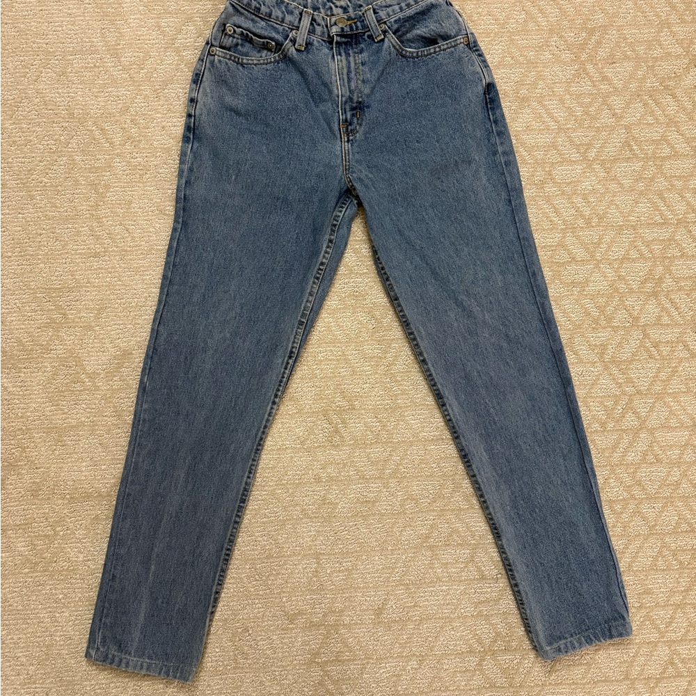 POLO JEANS CO. Stylish Straight Leg Women's Jeans 6 medium blue 100% cotton VTG